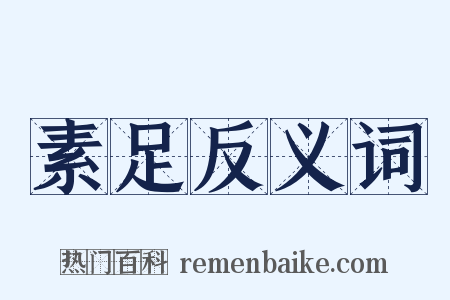 素足反义词是什么意思的图片